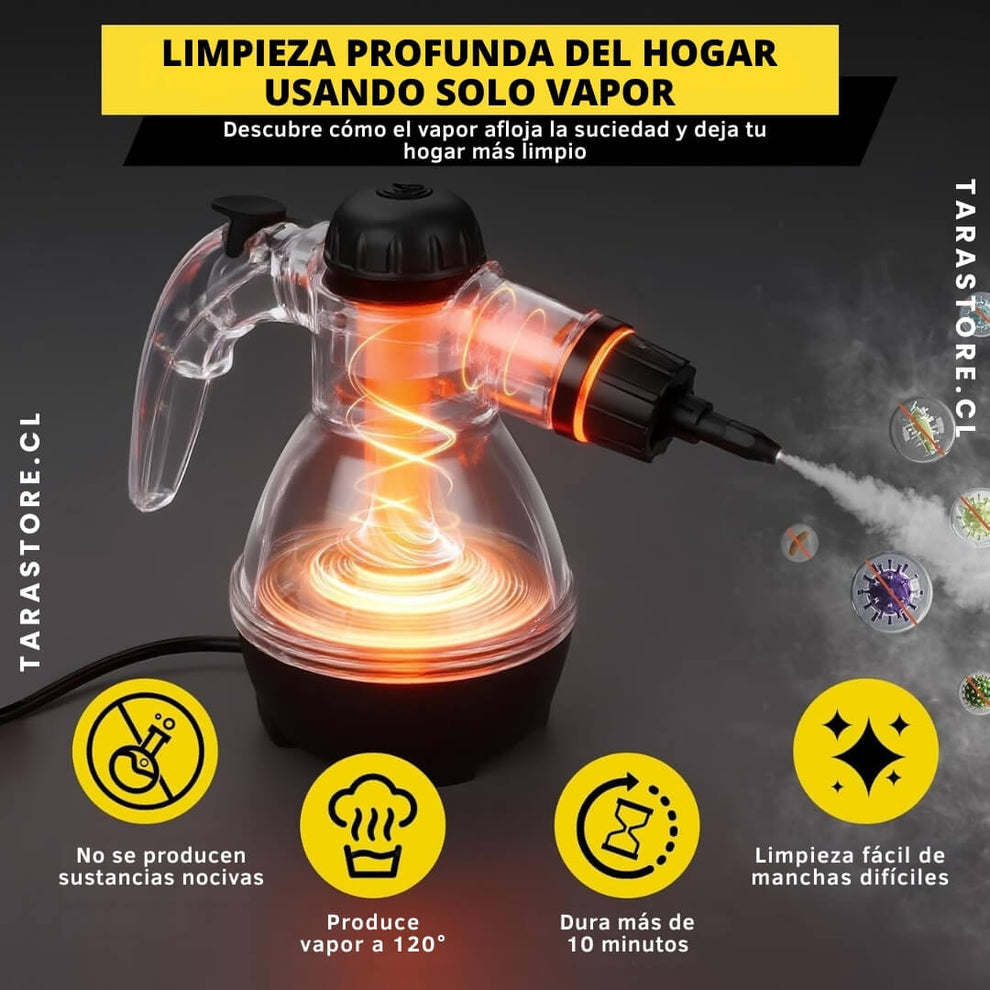 Limpiador a Vapor Multifuncional | Hogar libre de suciedad y bacterias
