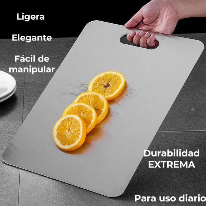 Tabla para picar en acero inoxidable | No más bacterias en tus comidas