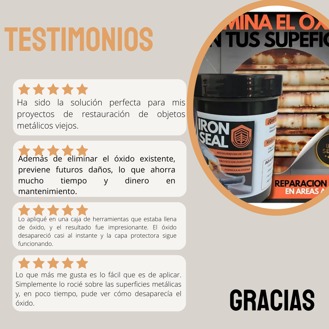 Iron Seal Reparación | Elimina el óxido de inmediato