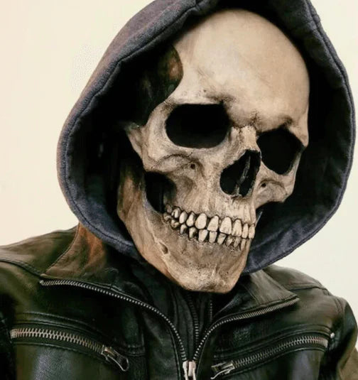 Máscara Calavera Hiperrealista con Mandíbula Móvil | Destaca y sorprende en Halloween