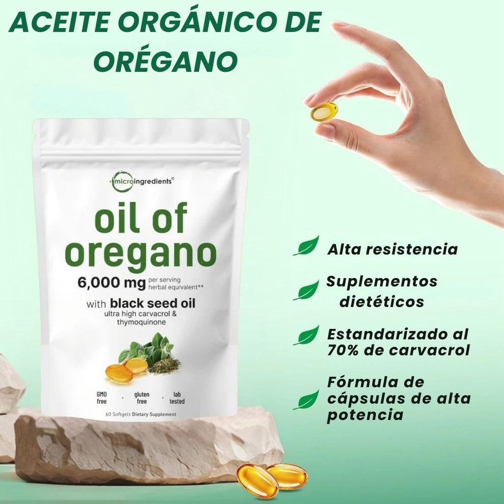 ACEITE DE ORÉGANO | Libérate de los hongos y microbios