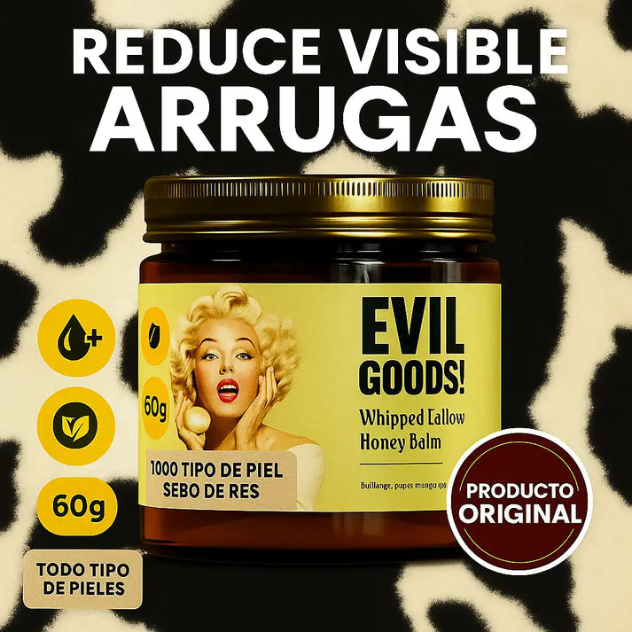Evil Goods® - Crema Sebo de Res | Hidratación Natural, Profunda y Restauradora