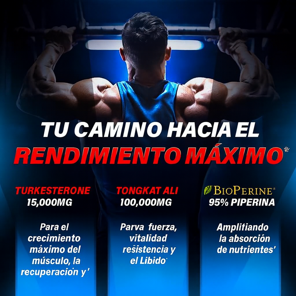 TURKESTERONA | Eleva tu rendimiento, virilidad y potencia masculina