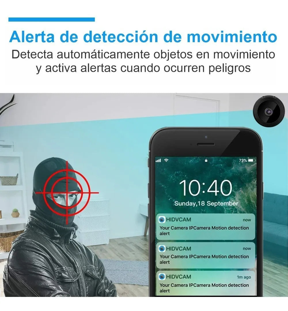 Mini cámara espía A9 | Seguridad y discreción en todo lugar