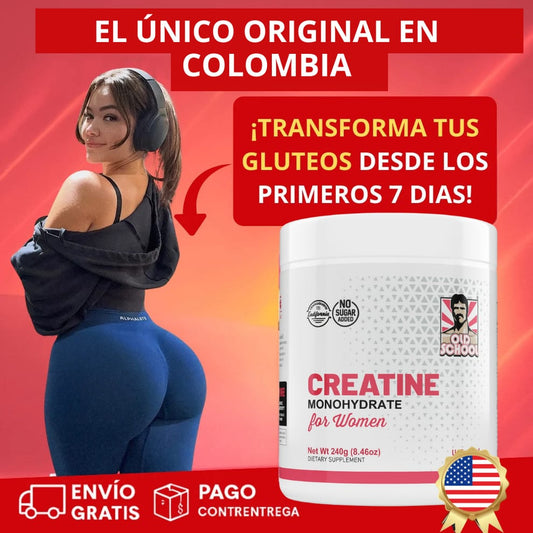 Creatina monohidratada | Define tus curvas, aumenta tus glúteos