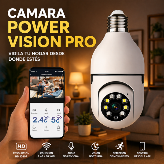 CÁMARA BOMBILLO | Controla y vigila todo desde tu celular