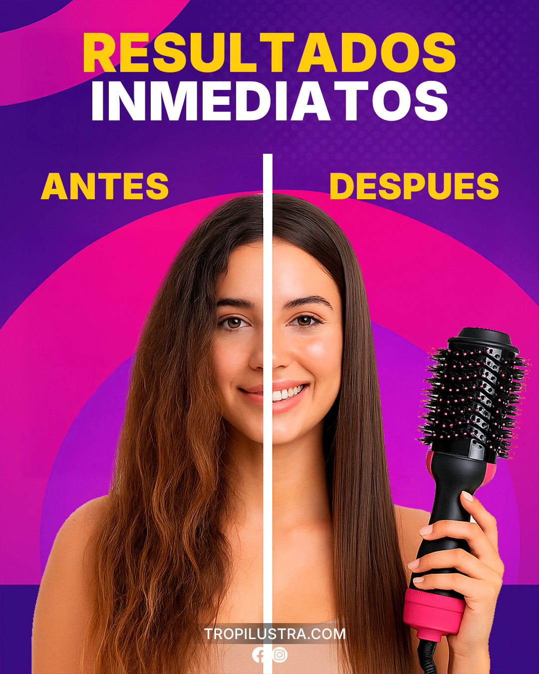 Cepillo Secador y Voluminizador | 4 en 1