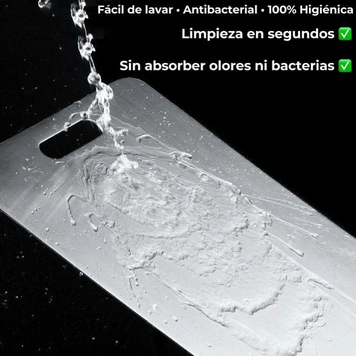 Tabla para picar en acero inoxidable | No más bacterias en tus comidas